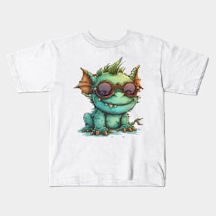 Cute Fluffy Monster Kids T-Shirt